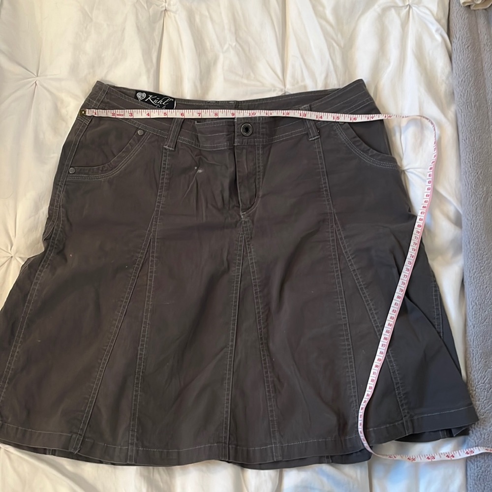 Kuhl a-line cotton skirt. Size 12